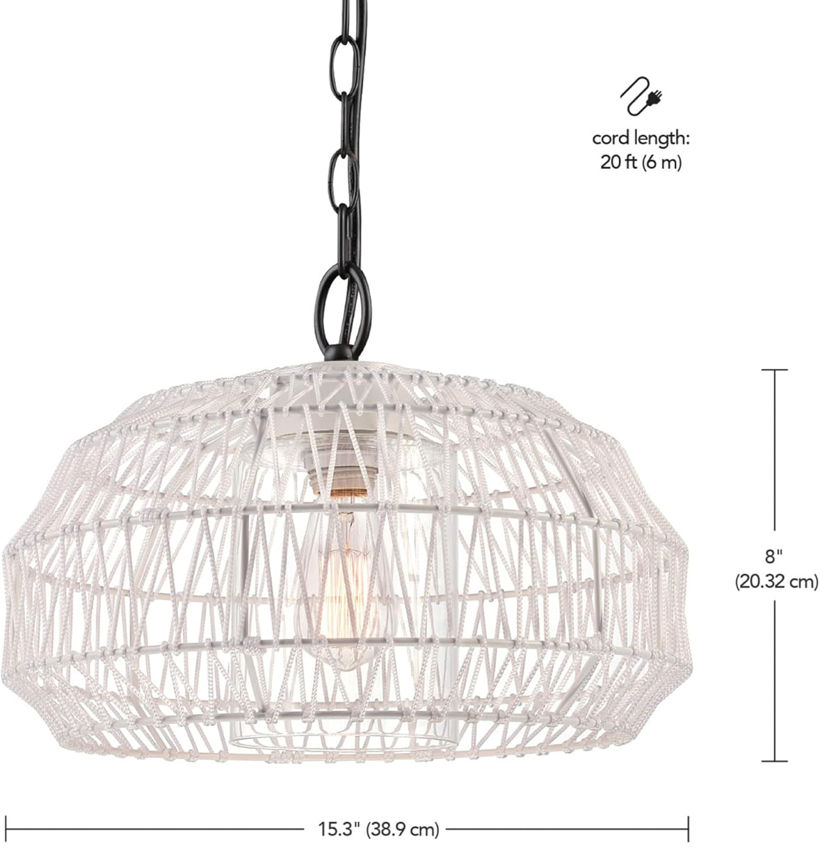 Outdoor Plug in Pendant Light