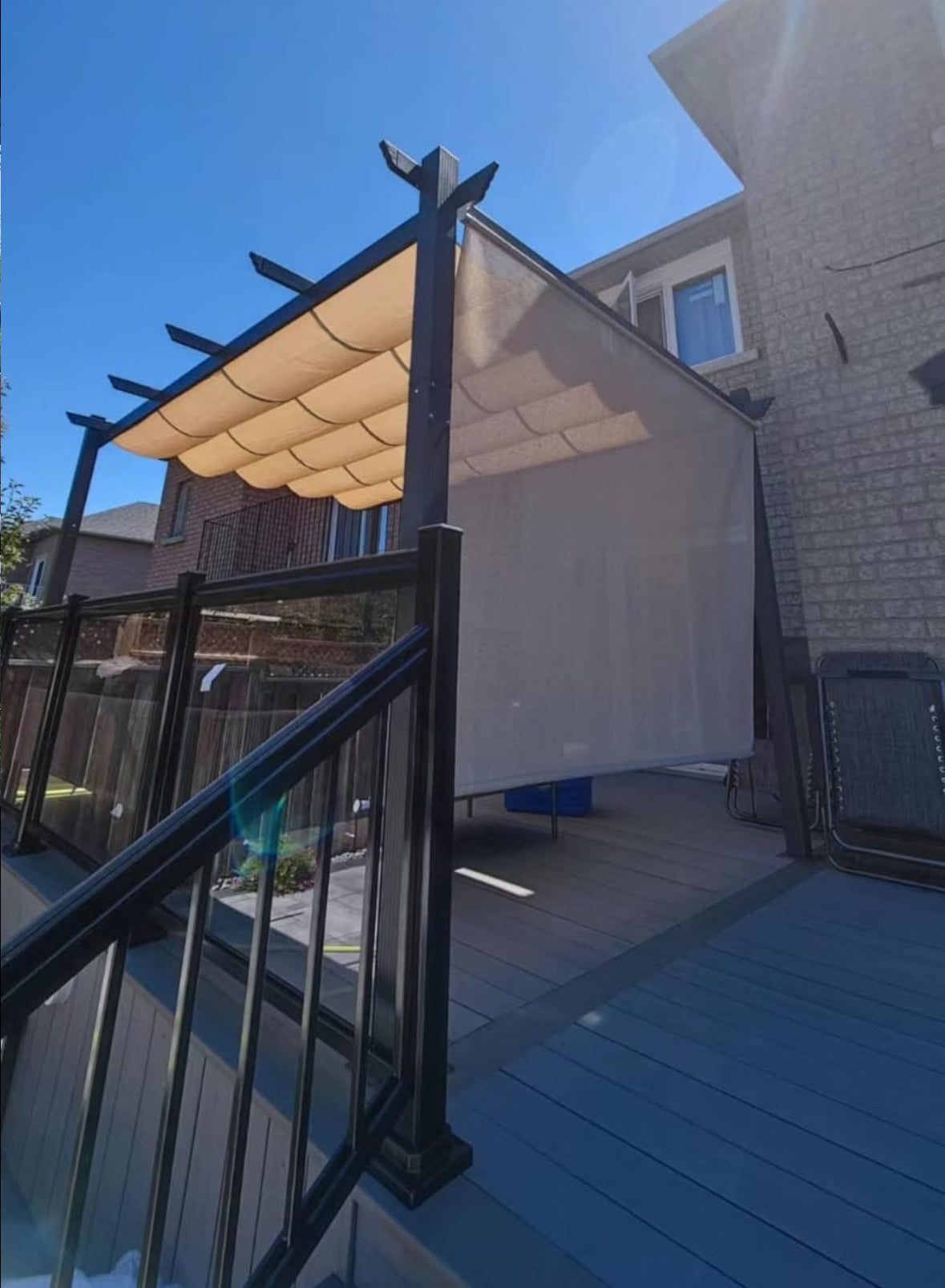 10*12 Retractable Shade Pergola