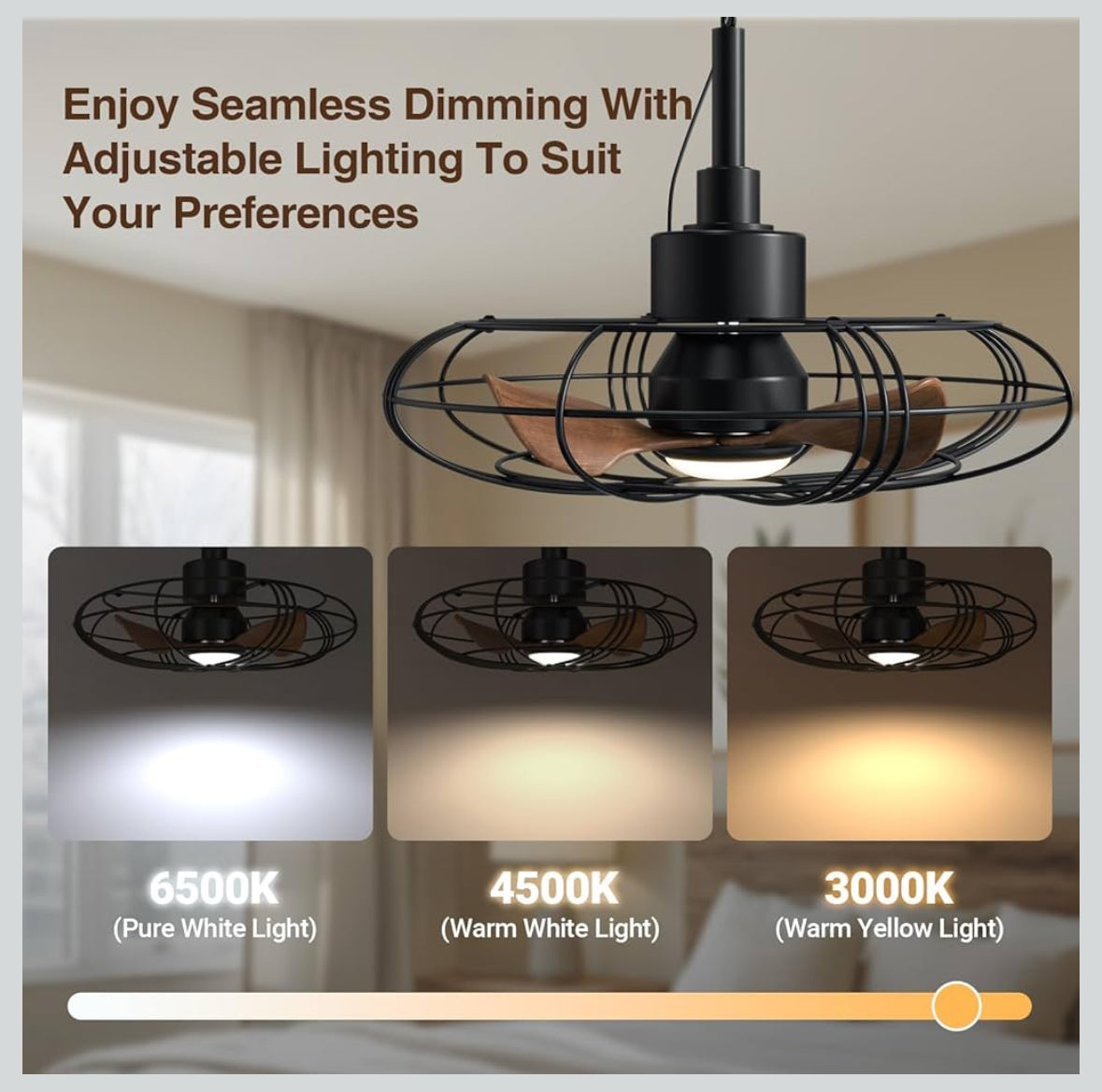 Outdoor Fan with light & remote