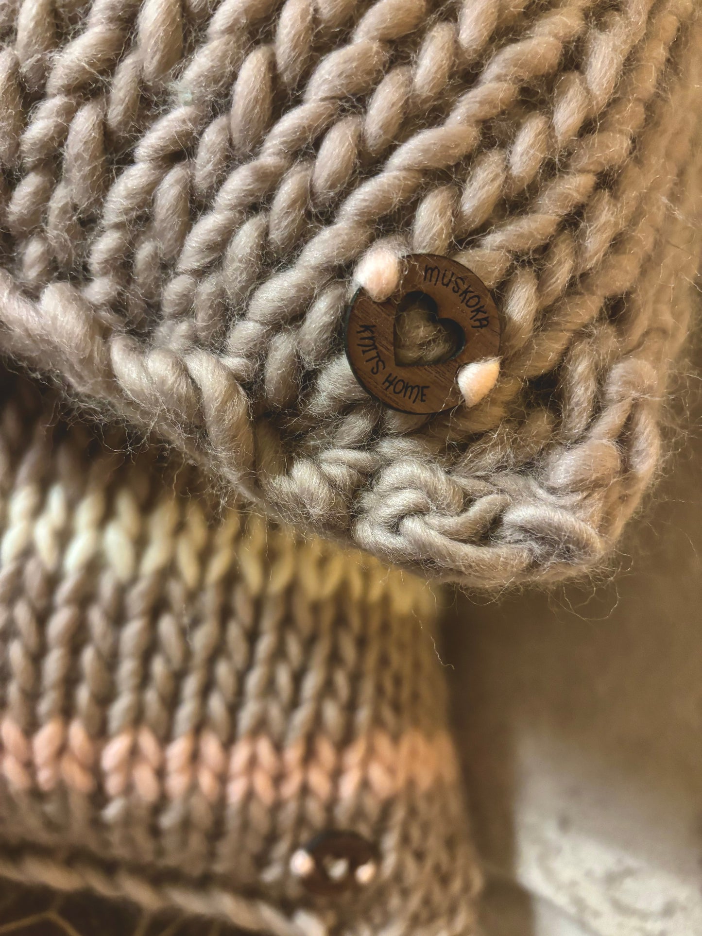 Coussin en laine péruvienne