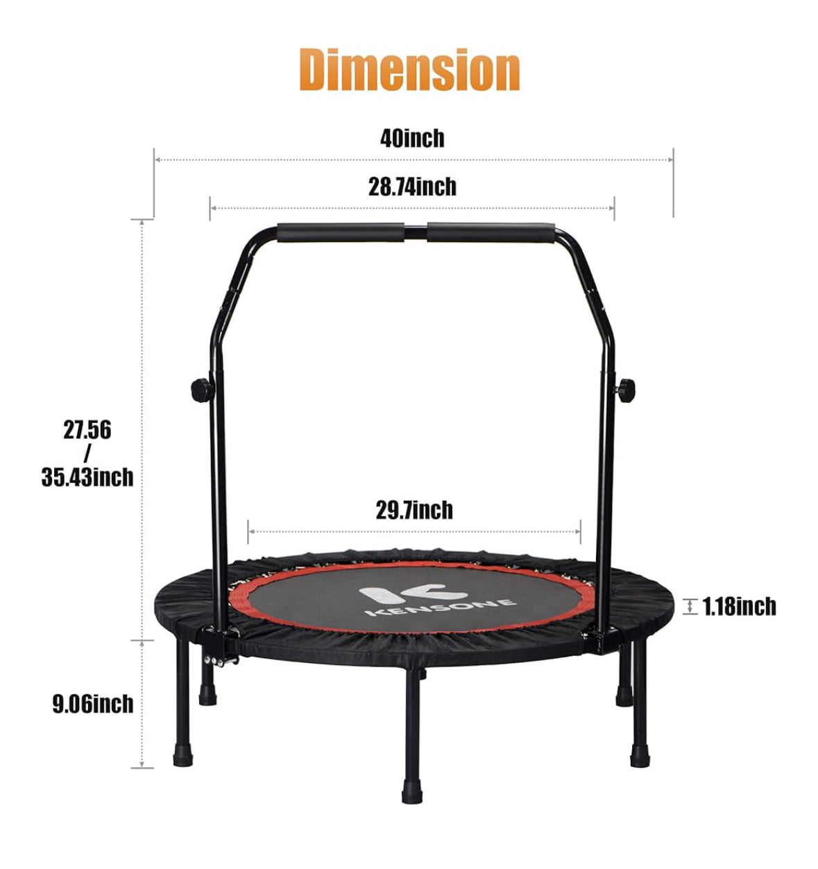 40" Mini Rebounder/Trampoline