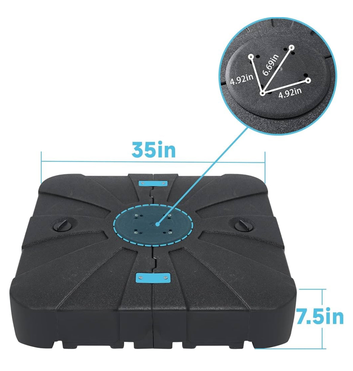 34*34 Cantilever Umbrella Base