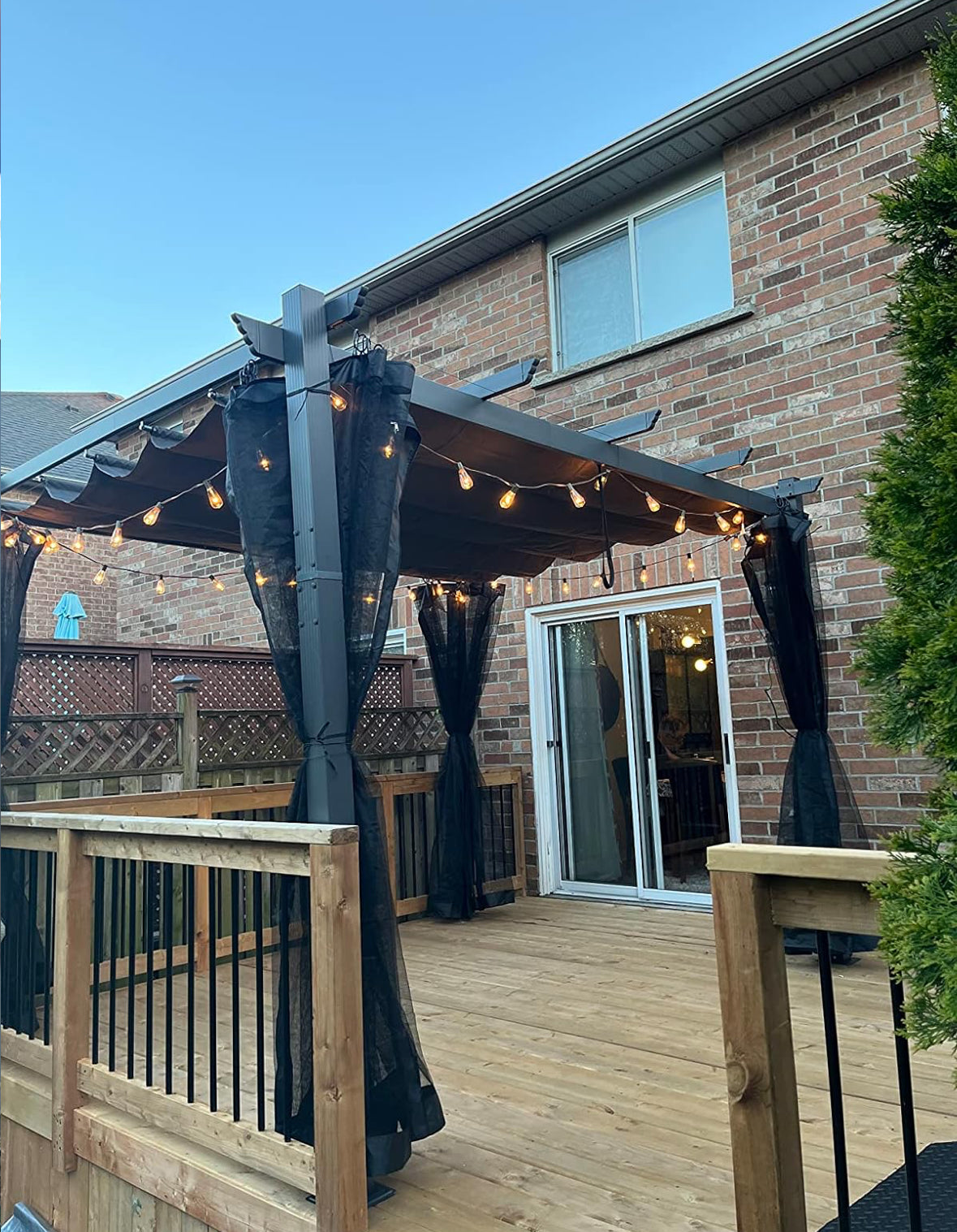 10*12 Retractable Shade Pergola
