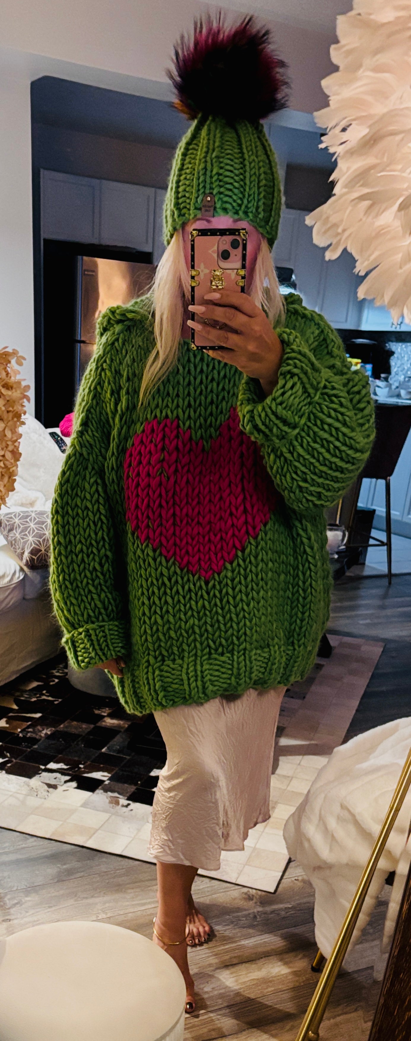 Boyfriend Sweater Love Heart