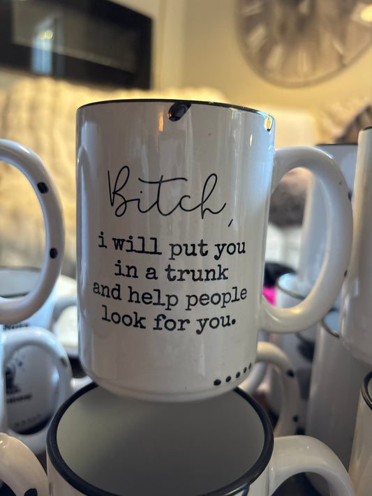 Put you in a Trunk - Mug: Cream / Rustic