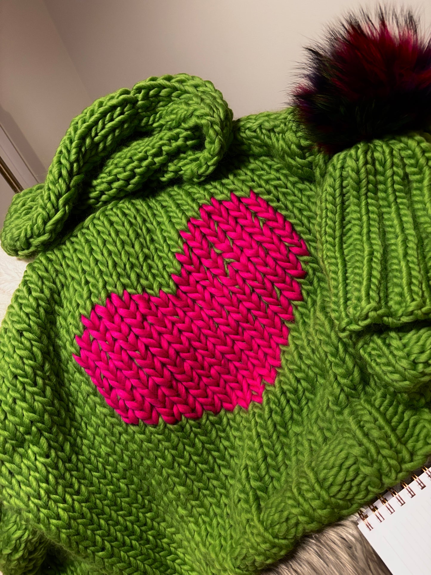 Boyfriend Sweater Love Heart