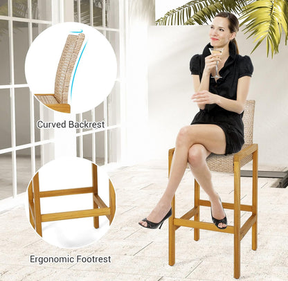 Indoor/Outdoor Bar Stools Set of 2