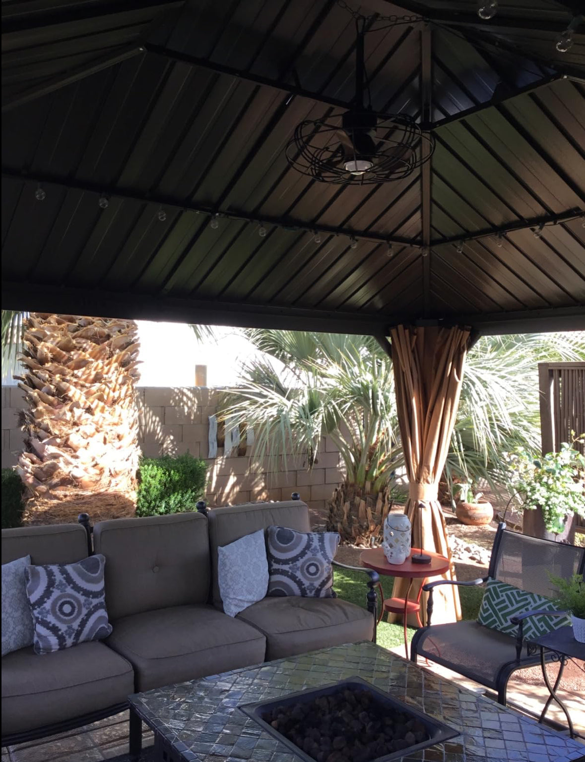 Outdoor Fan with light & remote