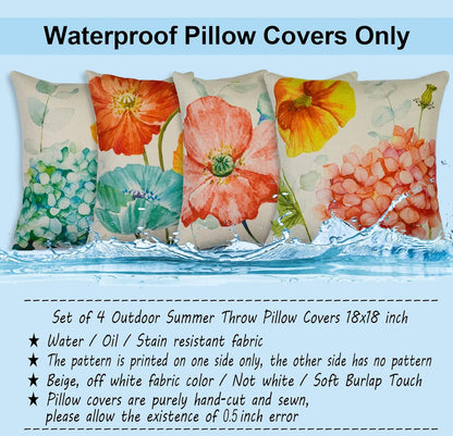 18*18 Outdoor Pillow Covers
