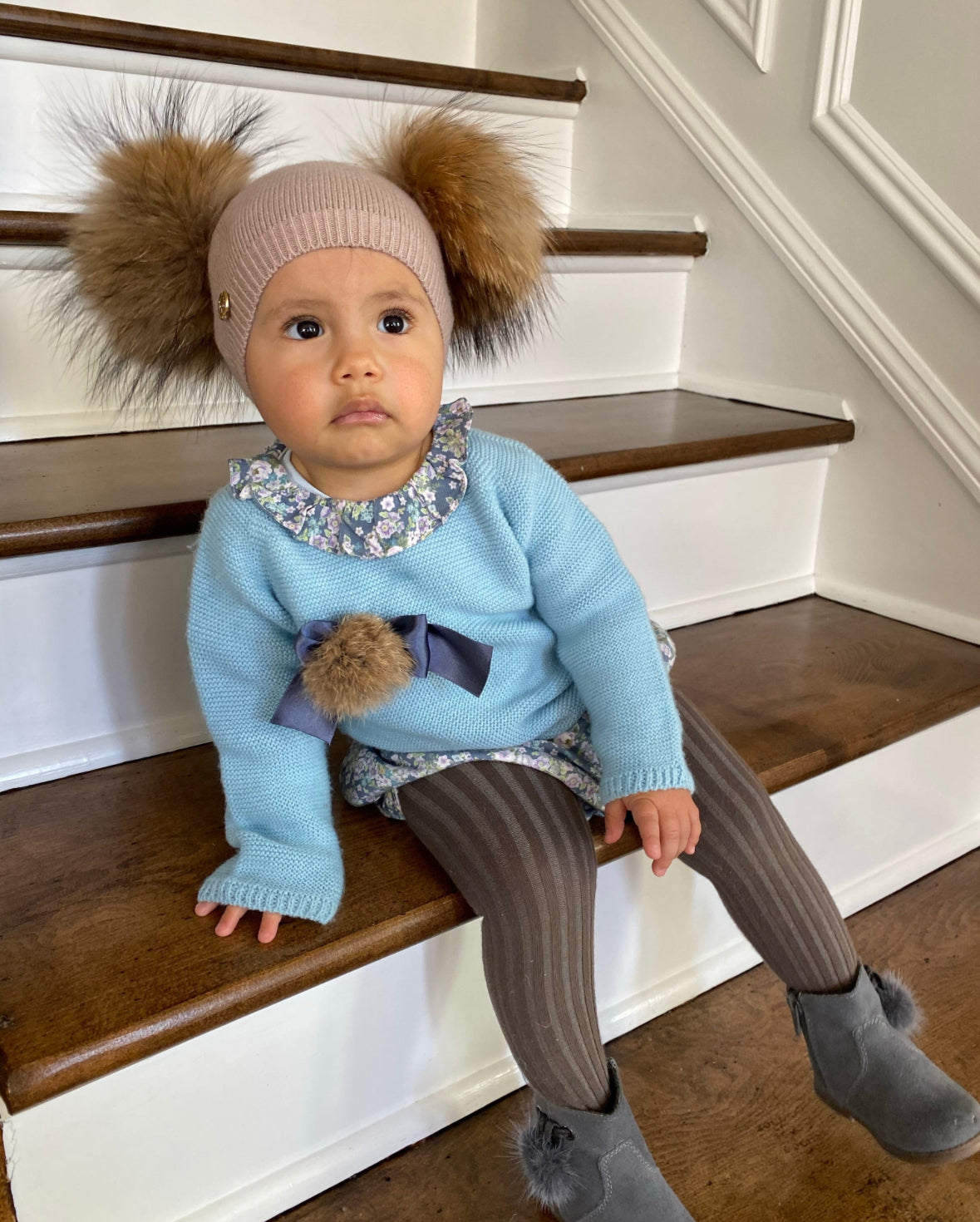 Sasha Angora Dbl Pom Beanie