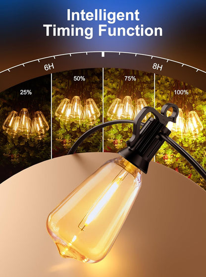 132ft Outdoor String Lights