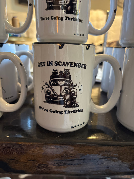 We’re Going Thrifting - Mug: Cream / Rustic