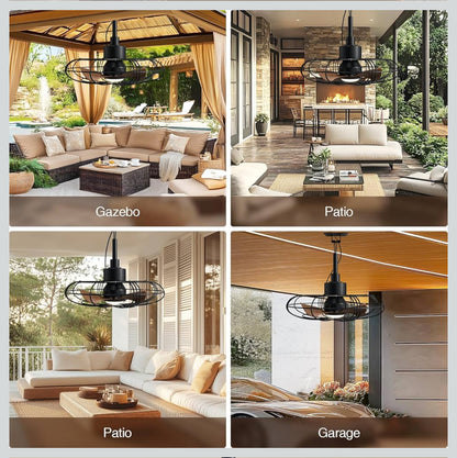Outdoor Fan with light & remote