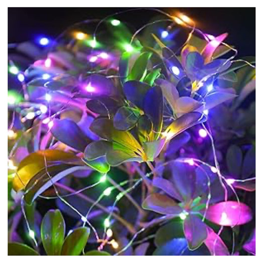 33ft Coloured Fairy Lights with remote