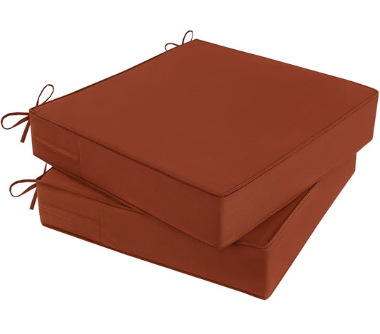 24"*24"*4" Outdoor Waterproof Patio Furniture Cushions Set of 2
