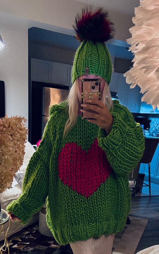 Boyfriend Sweater Love Heart