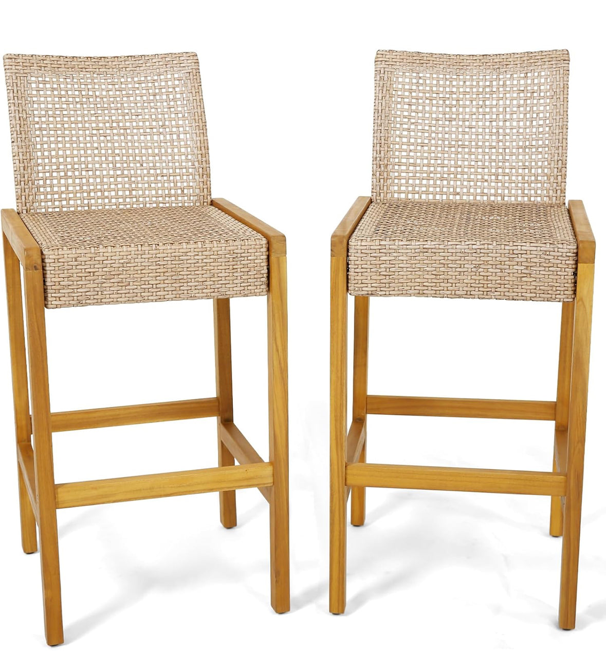Indoor/Outdoor Bar Stools Set of 2