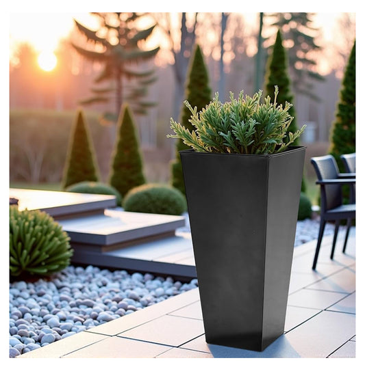 Tapered Metal Planter Set of 2