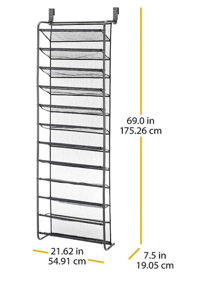 36 Pair Over the Door Shoe Rack