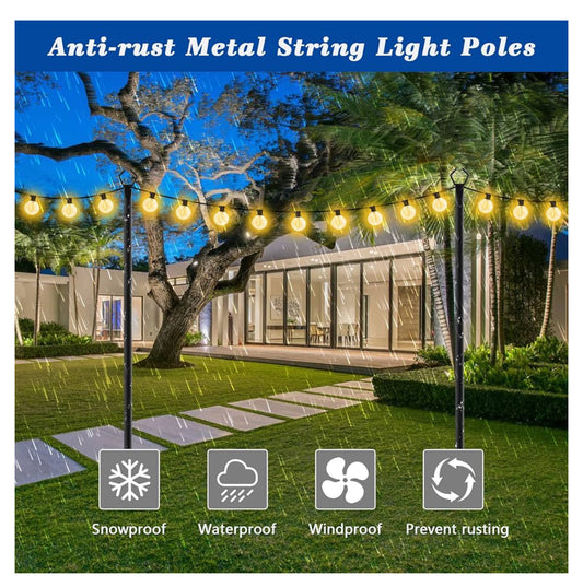 10ft 2pack String light poles